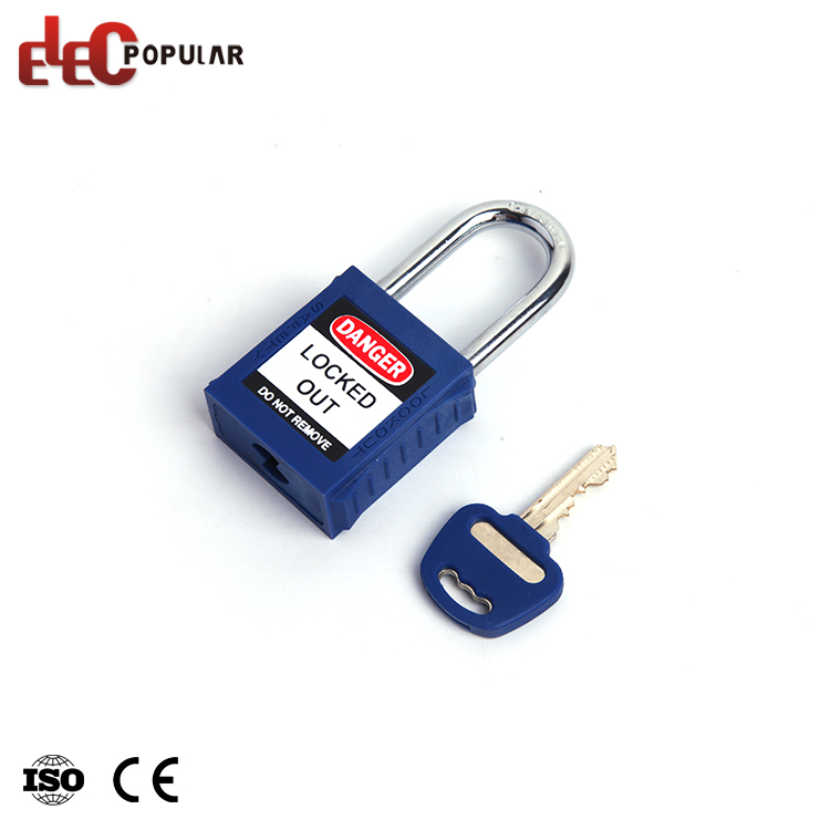 ELECPOPULAR 2022 Casa de seguridad de nylon industrial de grillete de acero de alta calidad de alta calidad con llave