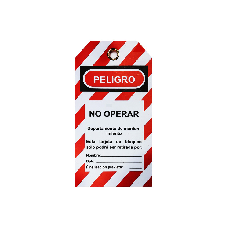 Etiquetas de etiquetado de bloqueo de seguridad industrial eléctrica