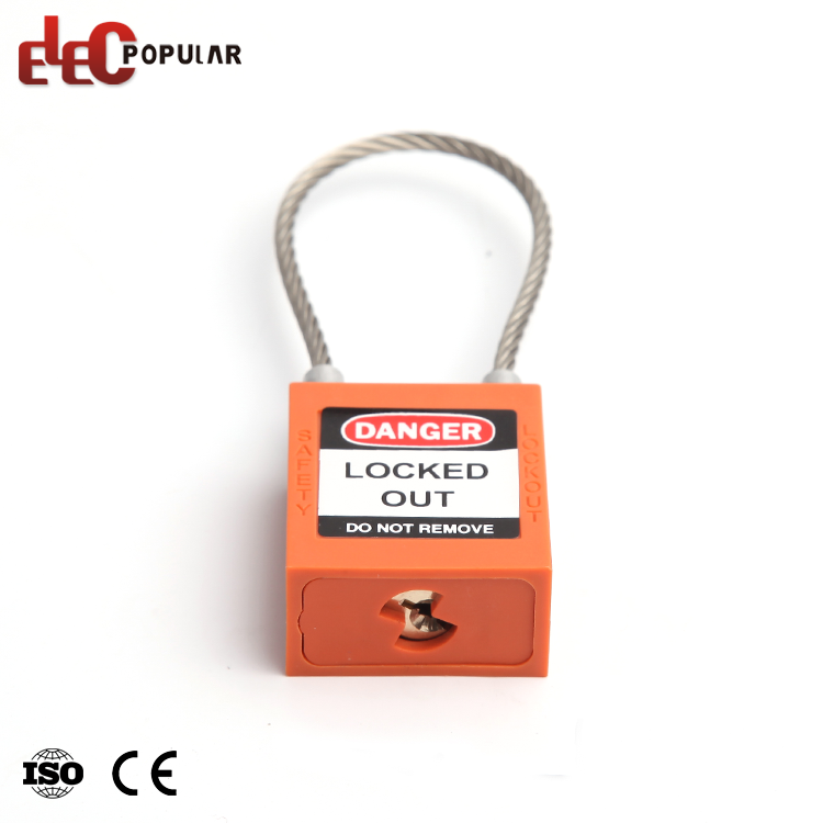Candado modificado para requisitos particulares de alta calidad de la seguridad del grillete del cable del cilindro del cobre del color