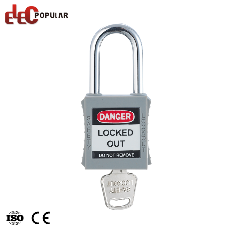 Top Security Steel Chapado Chromium Shackle Plastic Plastic Candlocks Candado